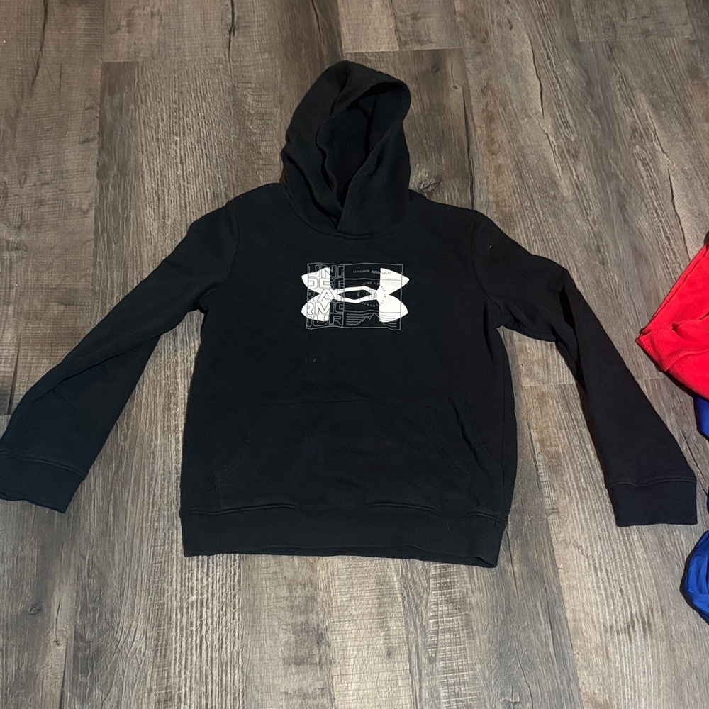 Kids Black Hoodie with Logo